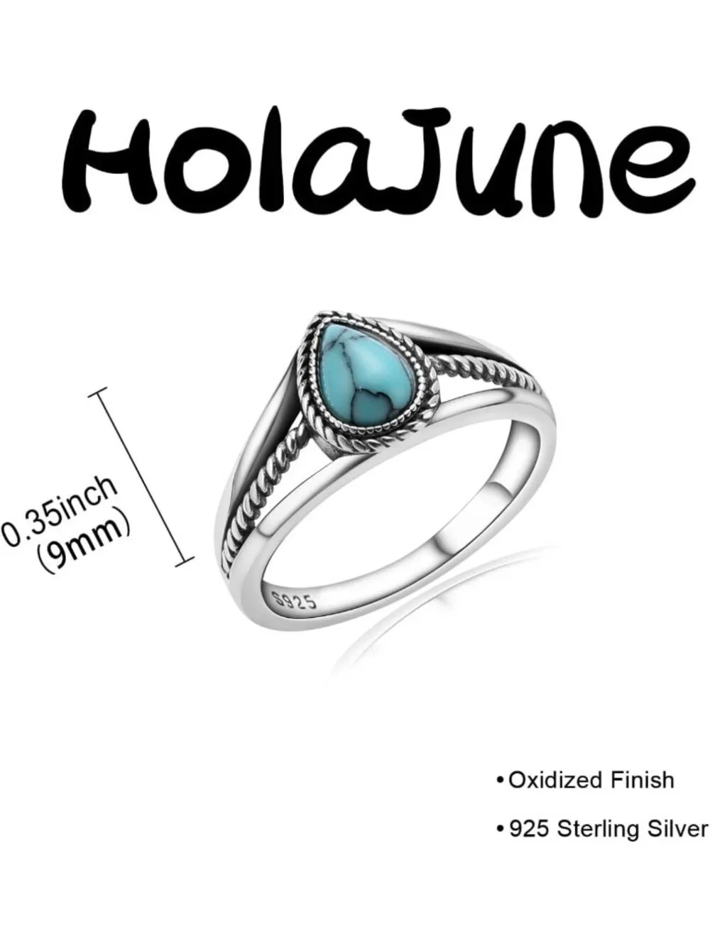 Boho Turquoise Statement Ring for Women | Sterling Silver Western Jewelry Gift